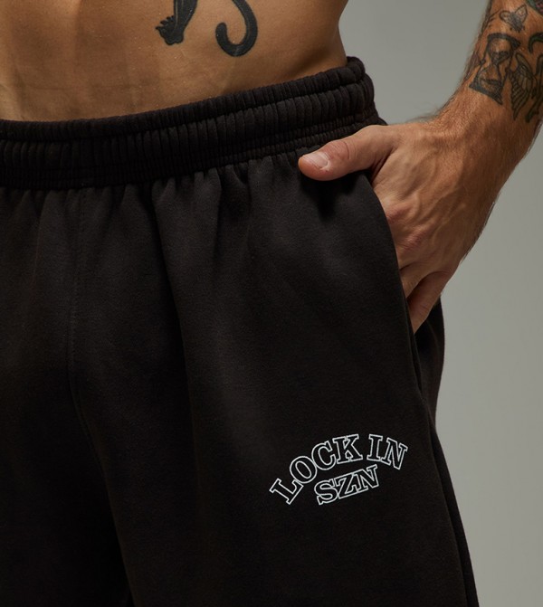 boohooMAN Pants & Chinos - Black Joggers