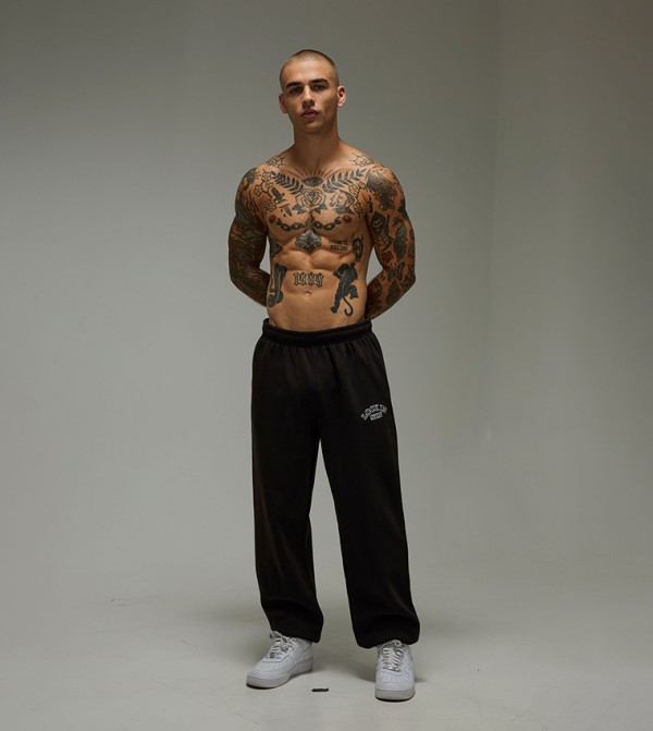 boohooMAN Pants & Chinos - Black Joggers