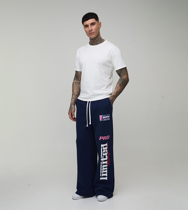boohooMAN  - Navy Joggers