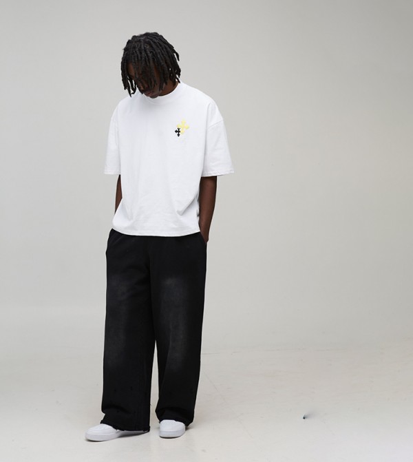 بوهو مان - أبيض Round Neck T-Shirts