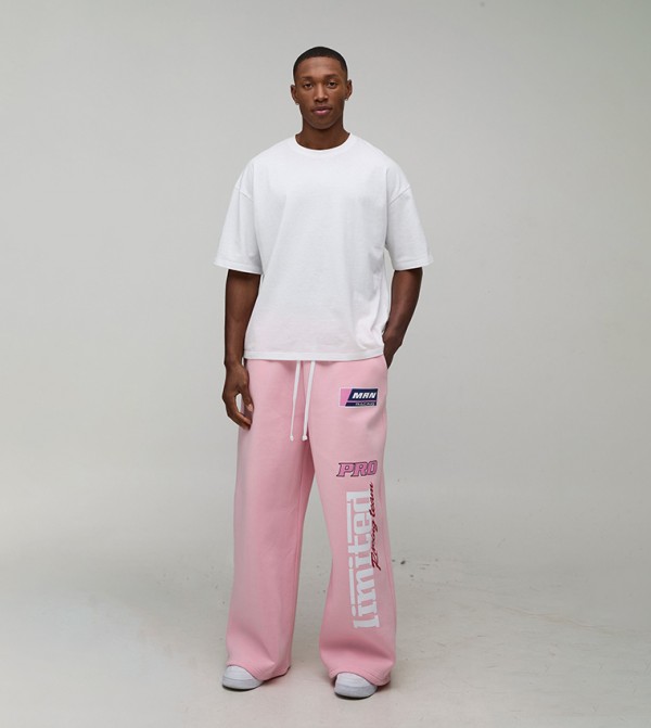 boohooMAN  Joggers - Pink Joggers