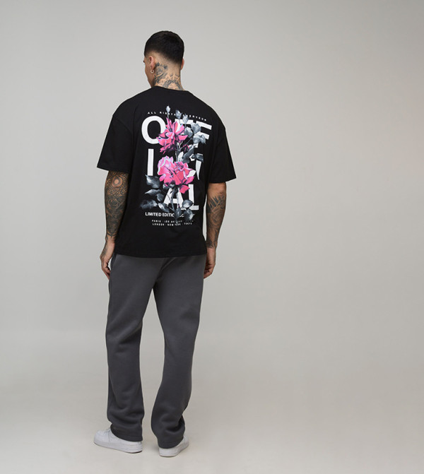boohooMAN  - Black Round Neck T-Shirts