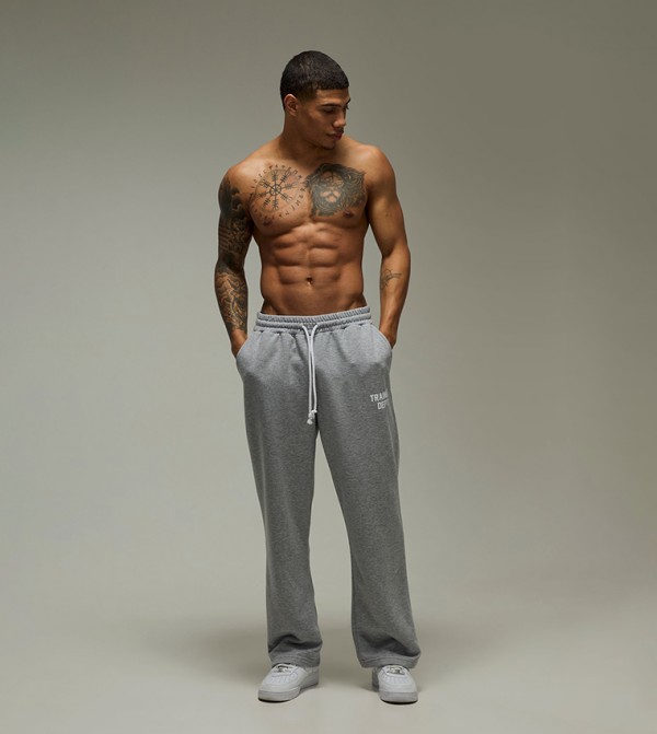 بوهو مان بنطلونات و تشينو - رمادي جوغر