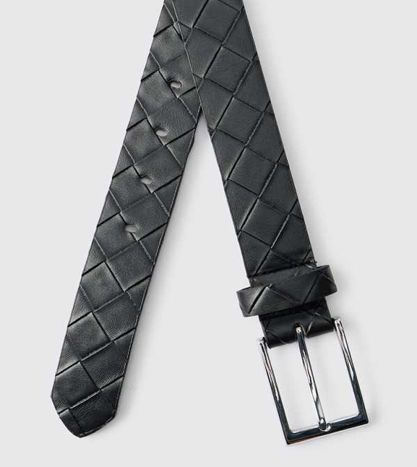 boohooMAN Belts - Black Non Leather Belts