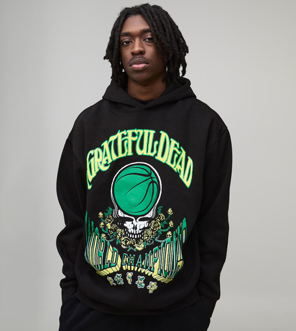 boohooMAN  Clothing - Black Hoodies