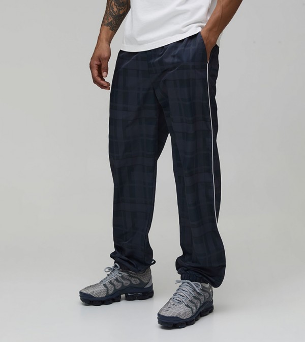 boohooMAN  - Navy Casual Pants