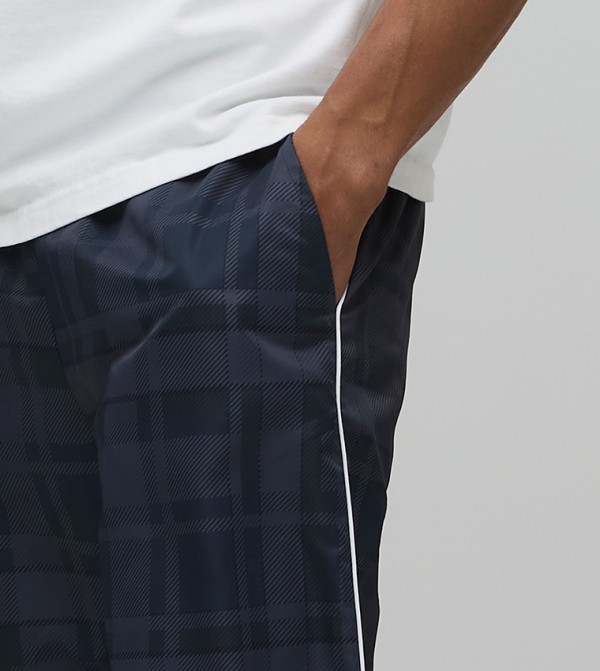 boohooMAN  - Navy Casual Pants