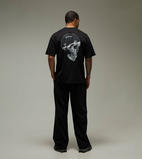 boohooMAN  T-Shirts - Black Round Neck T-Shirts