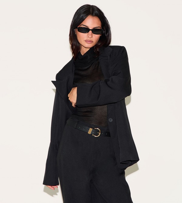 PrettyLittleThing  Belts - Black Non Leather Belts