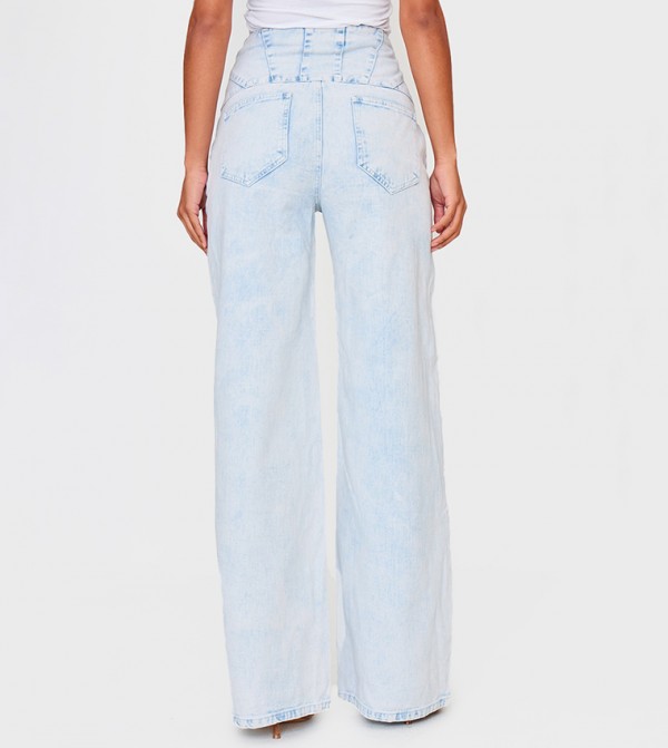 بيرتي ليتل ثينغ بيرتي ليتل ثينغ - أزرق فاتح Wide Leg Jeans