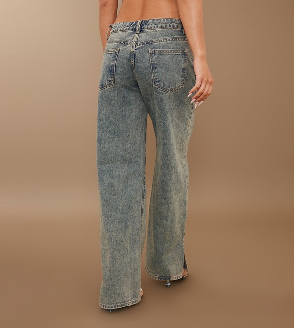 PrettyLittleThing PrettyLittleThing - Blue Straight Jeans