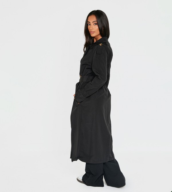 PrettyLittleThing  Clothing - Black Overcoats