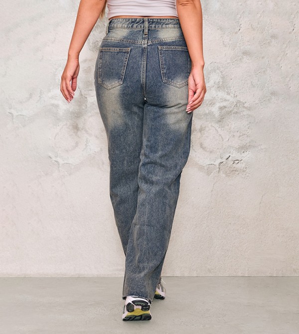 PrettyLittleThing PrettyLittleThing - Indigo Straight Jeans