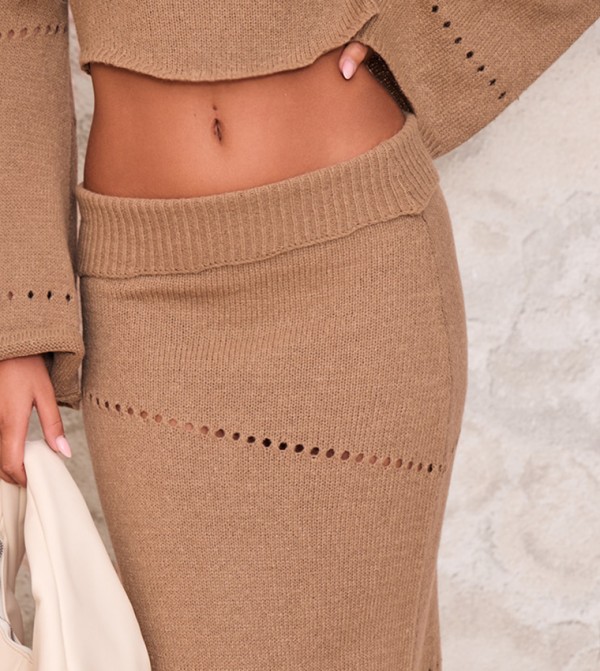 PrettyLittleThing Skirts - Dark Brown Maxi Skirts