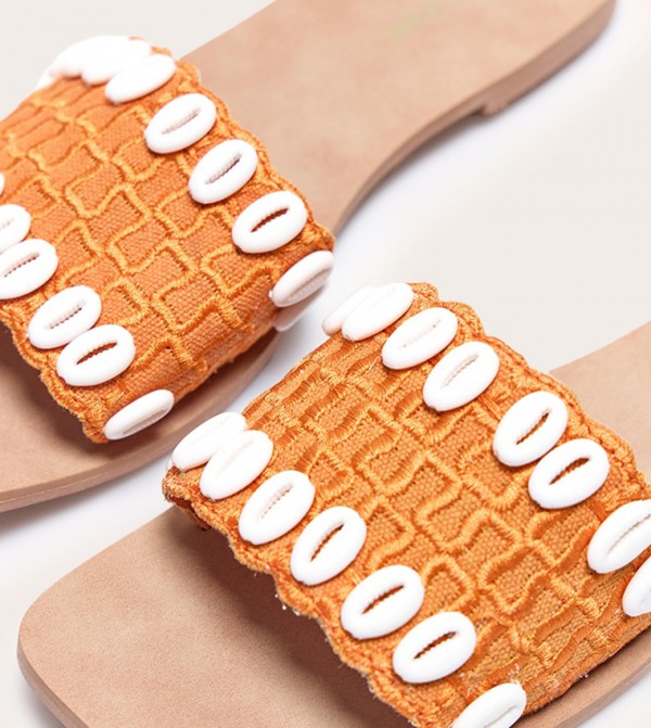 PrettyLittleThing PrettyLittleThing - Orange Flat Sandals