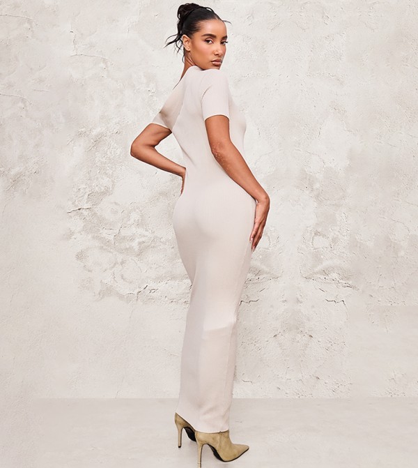 PrettyLittleThing  Maxi Dresses - Off White Casual Dresses