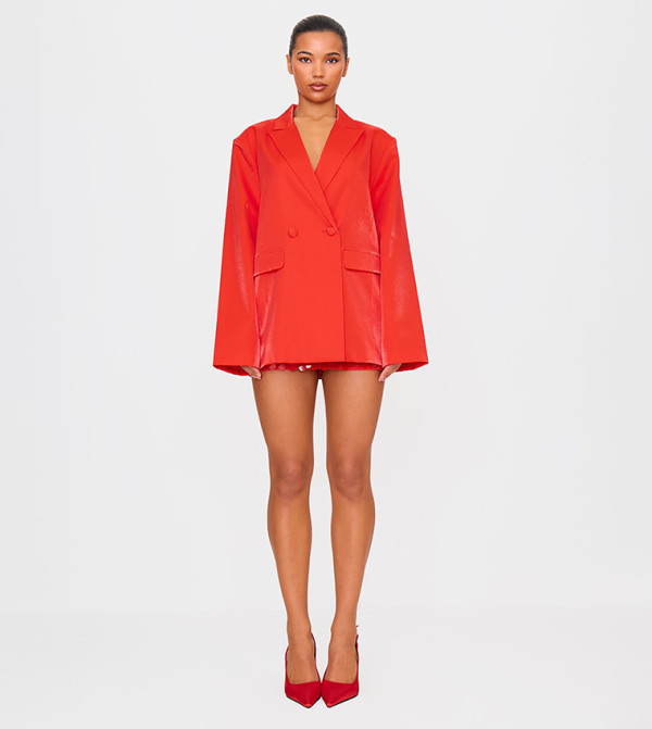 PrettyLittleThing  Jackets & Coats - Red Blazers