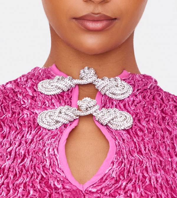 بريتي ليتل ثينغ فساتين ميني - وردي فساتين كاجوال