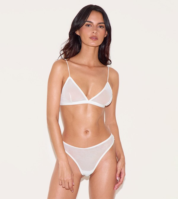 PrettyLittleThing  Lingerie - White Thongs