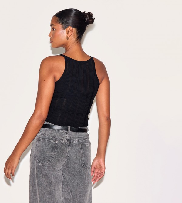 PrettyLittleThing PrettyLittleThing - Black Sleeveless Tops