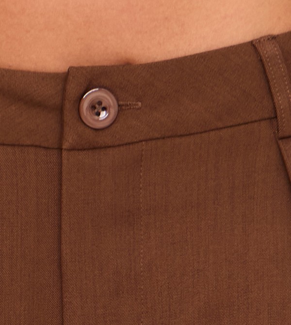 PrettyLittleThing PrettyLittleThing - Dark Brown Casual Pants