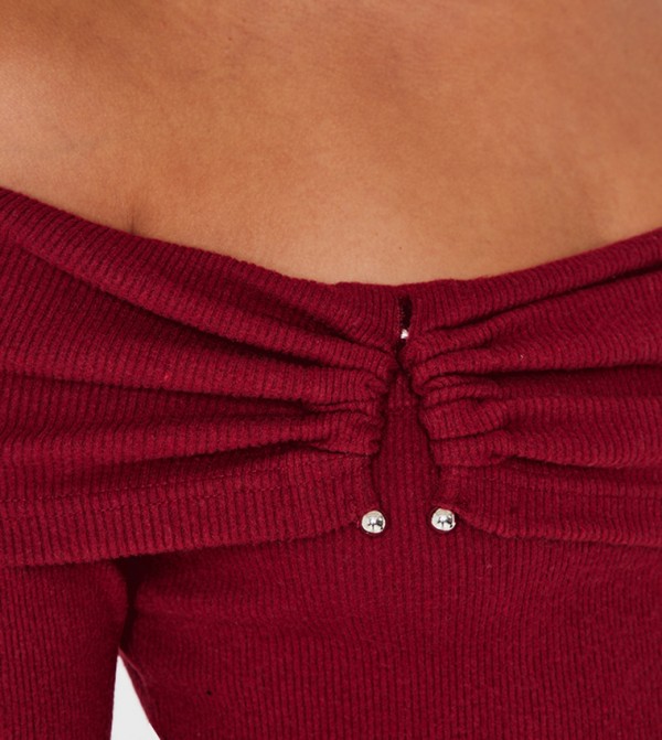 PrettyLittleThing PrettyLittleThing - Burgundy Casual Dresses
