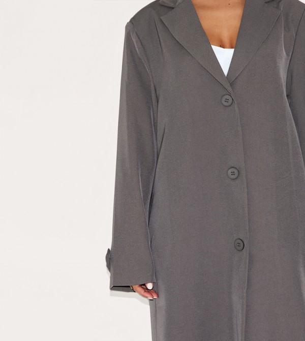 PrettyLittleThing PrettyLittleThing - Dark Grey Overcoats