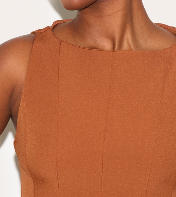 PrettyLittleThing PrettyLittleThing - Brown Casual Dresses
