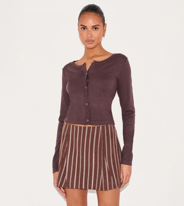 PrettyLittleThing PrettyLittleThing - Dark Brown Mini Skirts