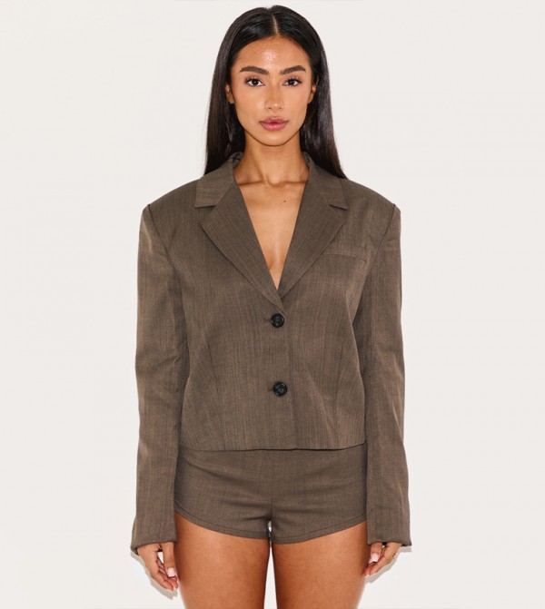 PrettyLittleThing  Shorts - DARK KHAKI Casual Shorts