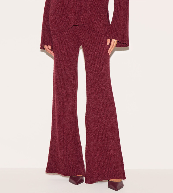 بريتي ليتل ثينغ  بناطيل وليقنز - بورغندي بنطال كاجوال