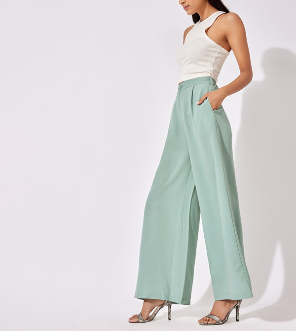 The Label Life The Label Life - Green Regular Pants