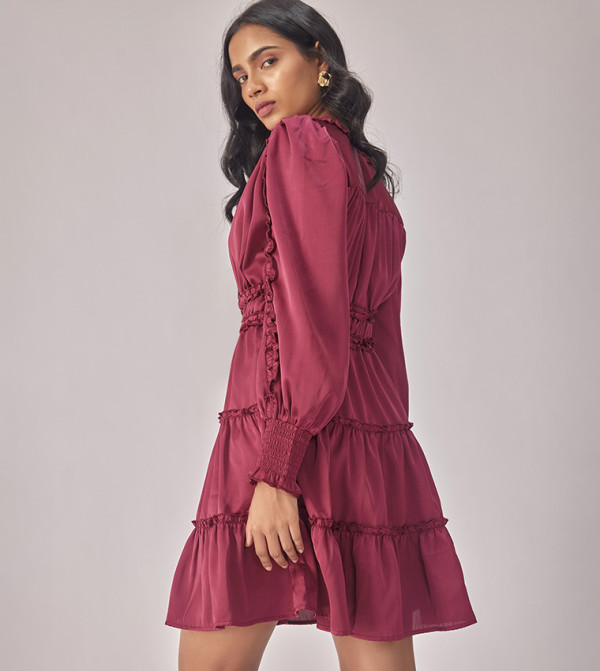 The Label Life The Label Life - Wine Casual Dresses