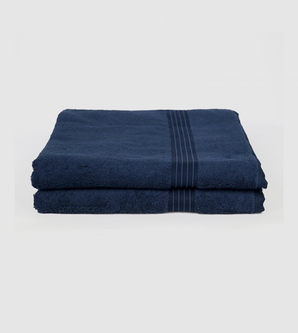 Cotton Home home - Blue Bathrobe & Towels