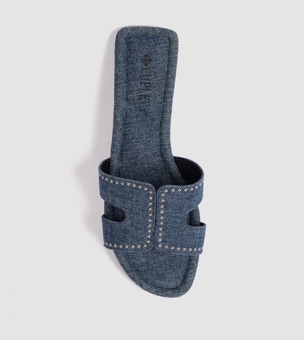 Cuple Cuple - Blue Flat Sandals