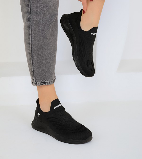 SOHO  - Black Casual Slip-ons