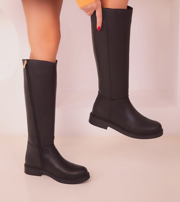 SOHO  - Black Knee length Boots