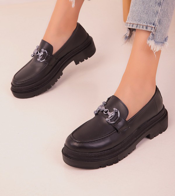 SOHO SOHO - Black Casual Slip-ons