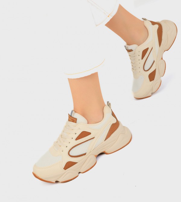 SOHO  - Beige Low Top