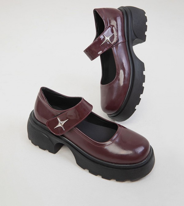 سوهو - أوتليت  - بورغندي Mary Janes