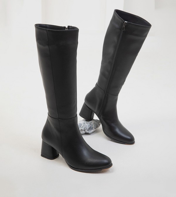 سوهو - أوتليت  - أسود Knee length Boots