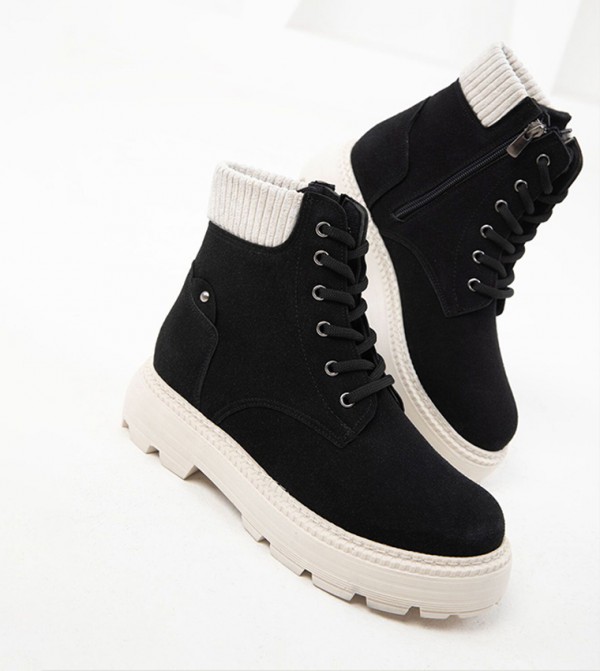 سوهو - أوتليت  - أسود Ankle length Boots