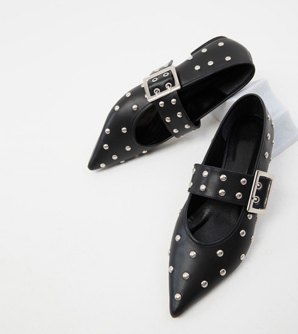 سوهو - أوتليت  - أسود Mary Janes