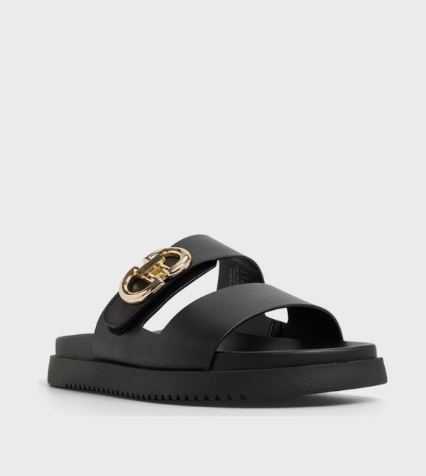 Aldo Aldo - Black Flat Sandals