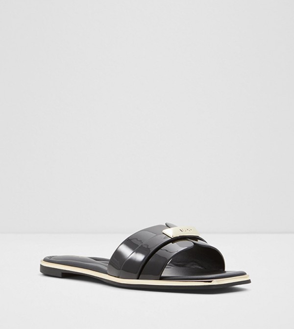 Aldo aldo-pillow-walk - Black Flat Sandals