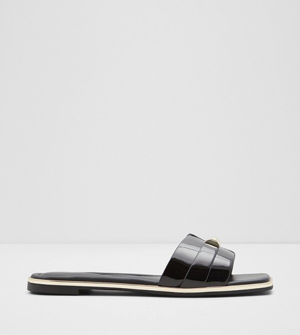 Aldo aldo-pillow-walk - Black Flat Sandals