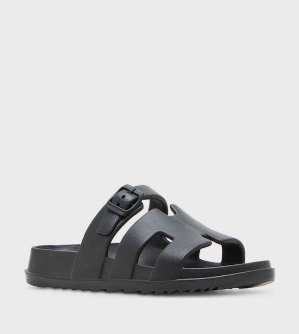 Steve Madden Steve Madden - Black Flat Sandals