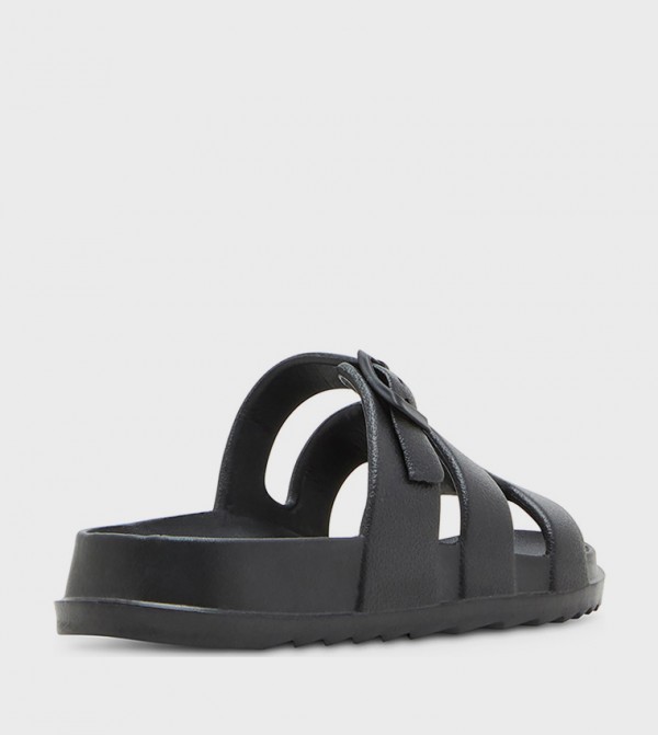 Steve Madden Steve Madden - Black Flat Sandals