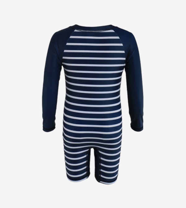 Ddaniela  Swim Wear - Navy Legged Swimsuit