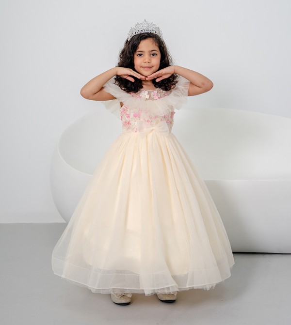 Ddaniela Party Dress - Beige Party Dress